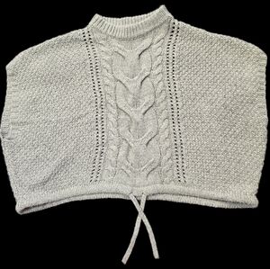 Gray Cable Knit Women's Sweater